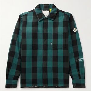 Moncler Genius Checked Cotton Down Overshirt (NWT)